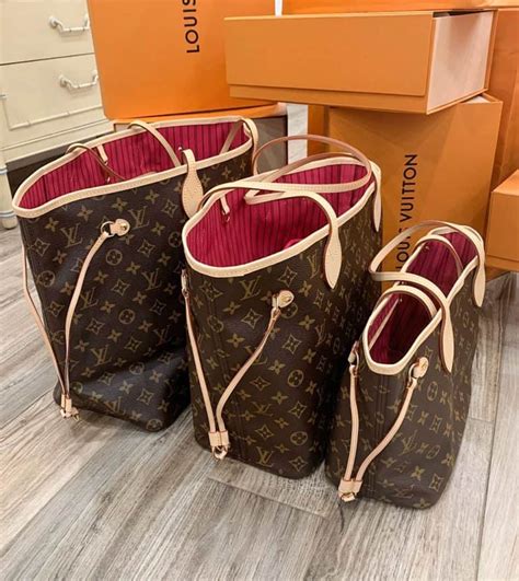 louis vuitton never full size.